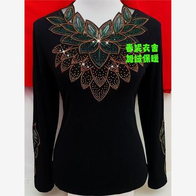 中老年妈妈装春秋新款烫