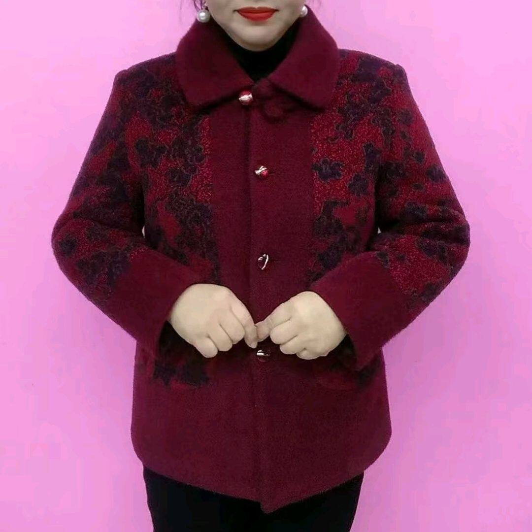 奶奶冬装新中式外套女老