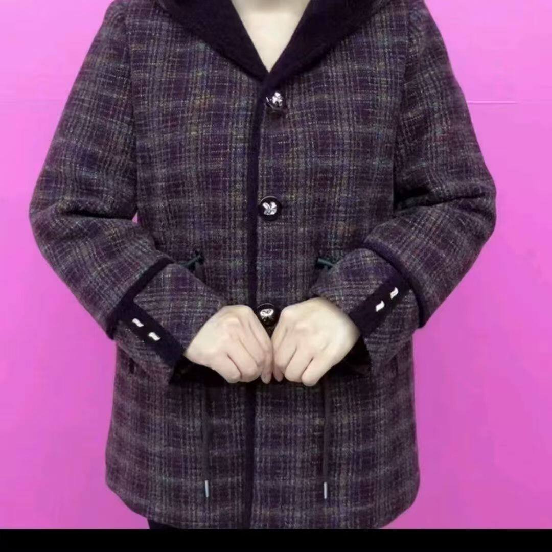 高档妈妈外套秋冬装中老