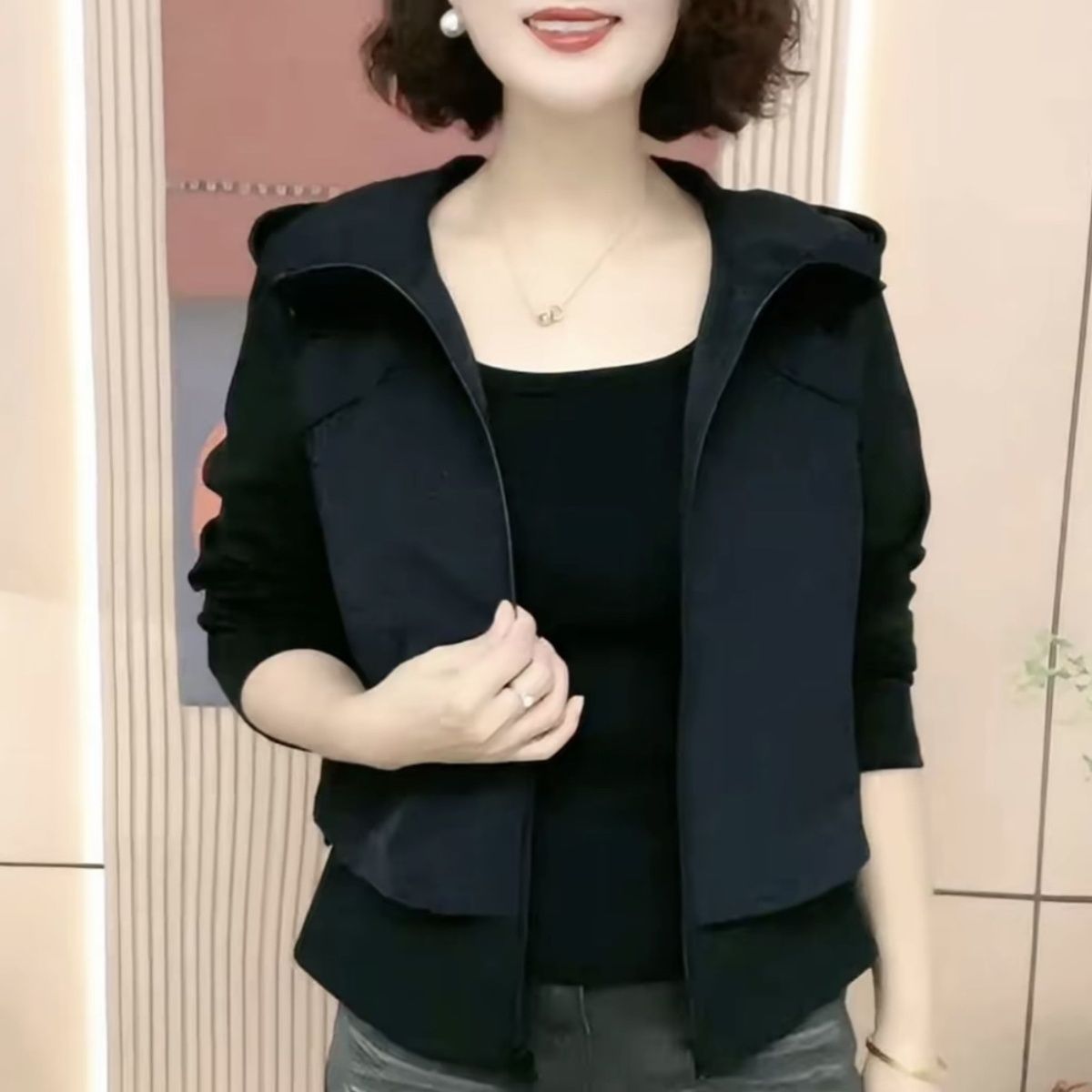 2026春秋假两件连帽外套