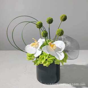 现代轻奢高端仿真花艺摆件客厅餐桌酒店玄关高级感软装假花装饰品