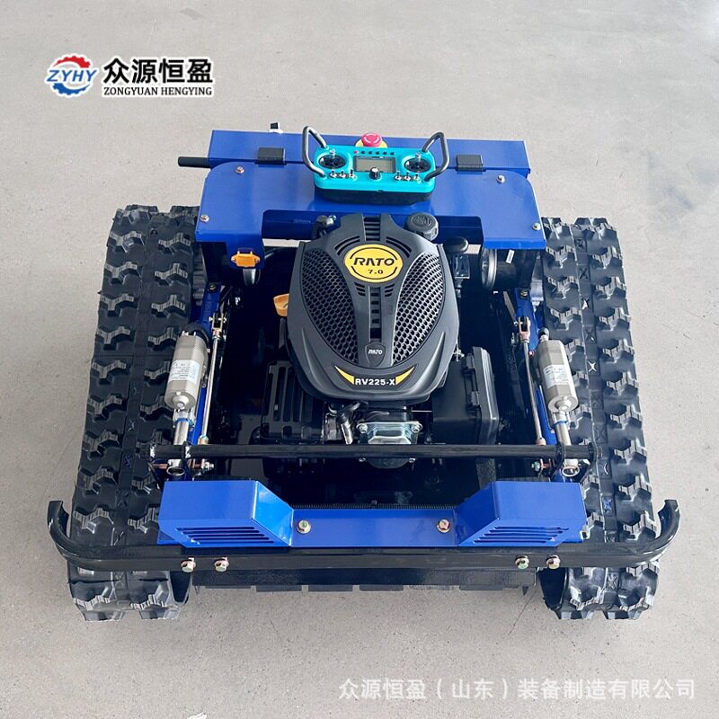 遥控割草机履带式汽油款麒?
