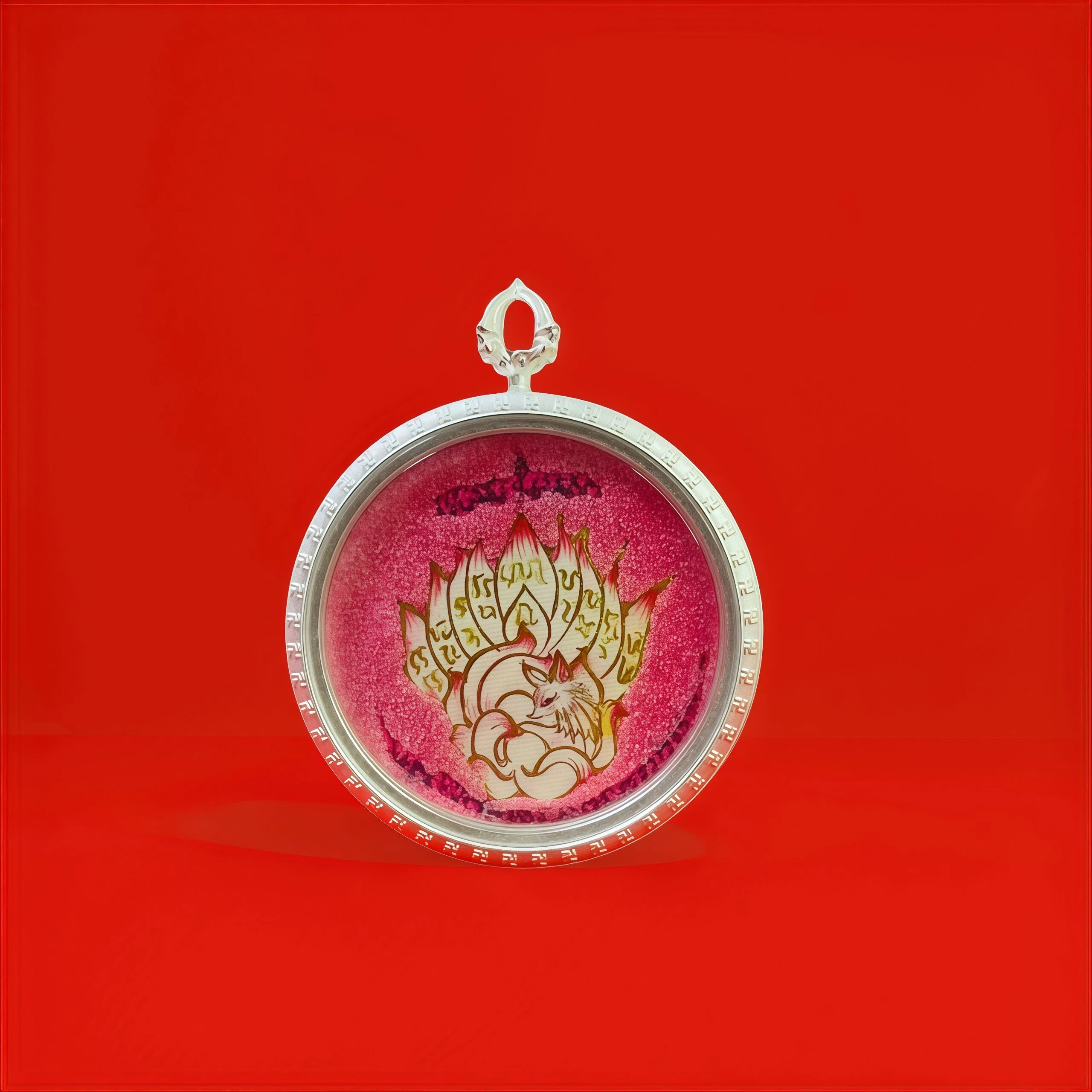 【正品唐卡】九尾狐吊坠项链梵仙山狐狸挂牌胡家供奉高档唐卡定制