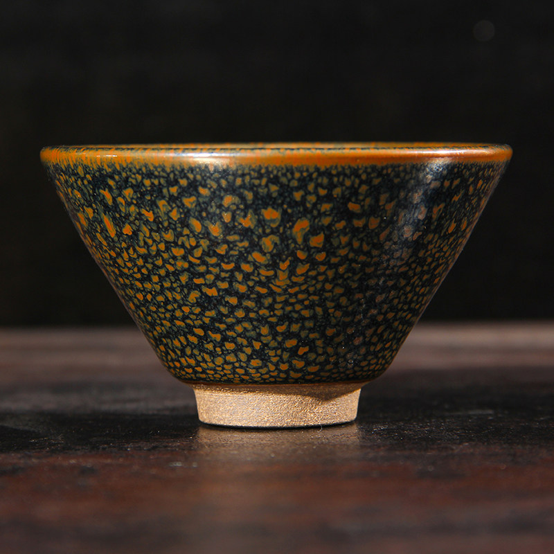 建阳就窑黑瓷林长明建盏花间鹧鸪名家茶器茶叶杯精品油滴兔毫乌金