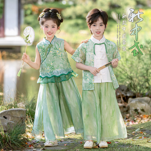 2026夏季新款男女童汉服套装