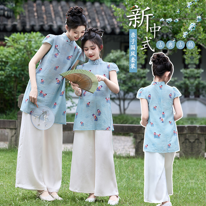 新中式套装2025夏季新款唐装