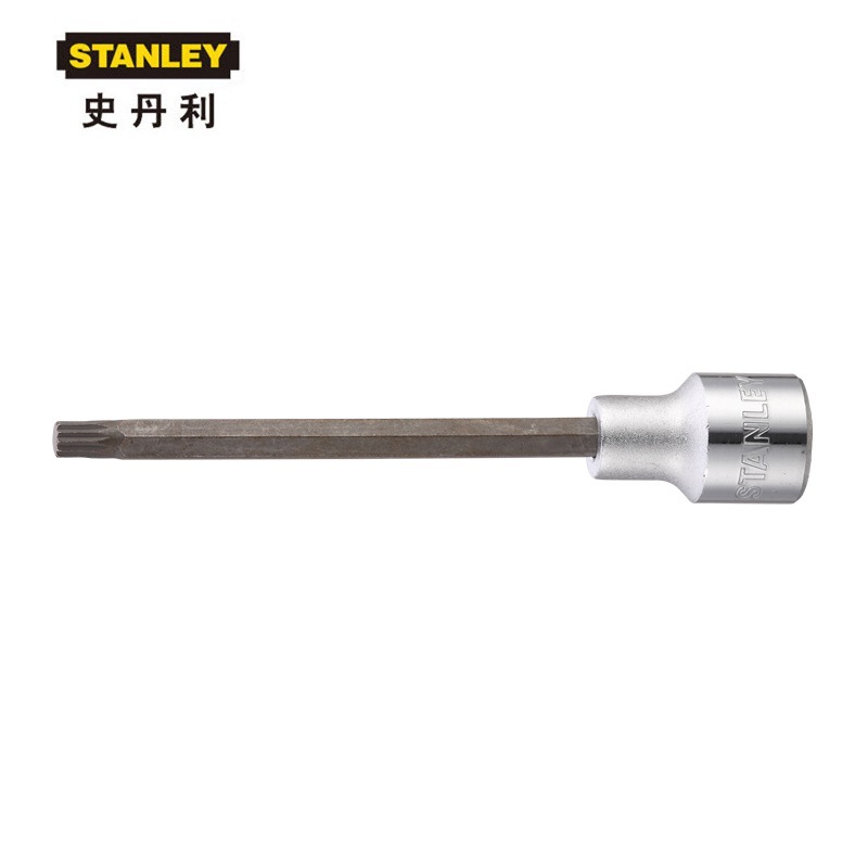 史丹利12.5MM系列120mm长12角旋具套筒M5 92-537-1-22套头