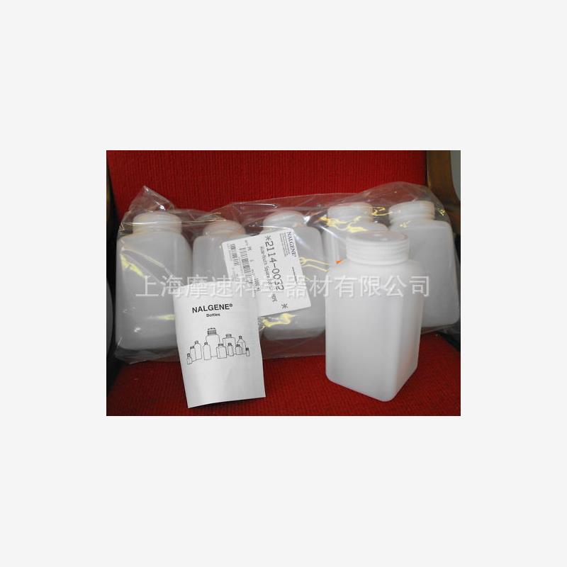 美国NALGENE HDPE广口方形瓶 1000mL，2114-0032 24只装