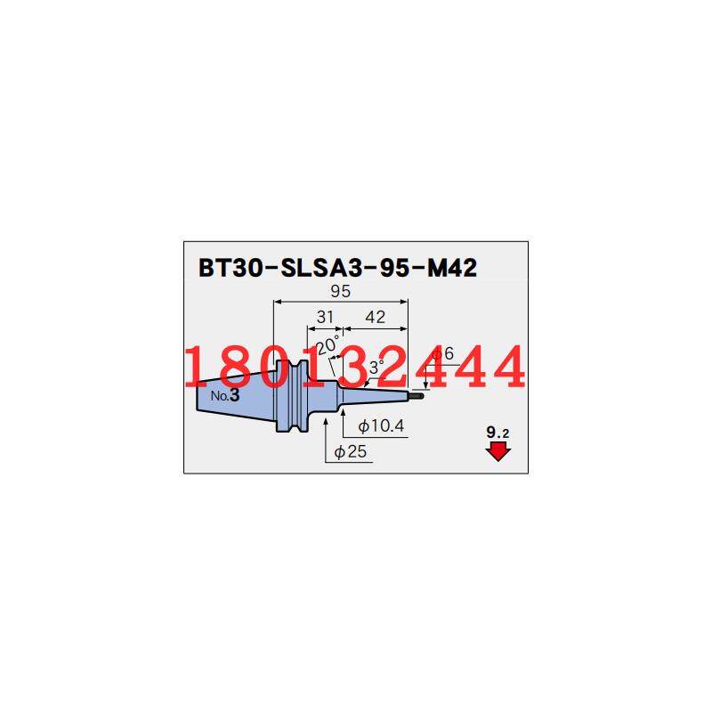 BT30-SLSA3-60-M22 75-M22 95-M42日本MST恩司迪热装刀柄询价订货