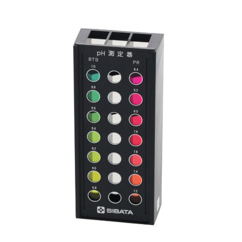 SIBATA柴田科学简单的水 pH 测量装置仅比色板和树脂盒080540-003