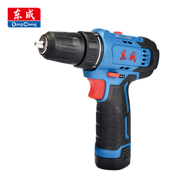 东成DCJZ23-10E锂电钻双速充电式手电钻电动螺丝刀起子机12V