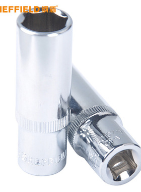 钢盾(SHEFFIELD)S010708  10mm系列公制6角加长套筒机修汽修套筒
