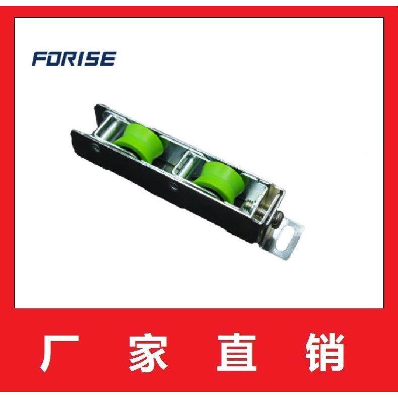 【厂家直销】塑钢门窗滑轮 可调节带两个滑轮 推拉门窗 带槽滚轮