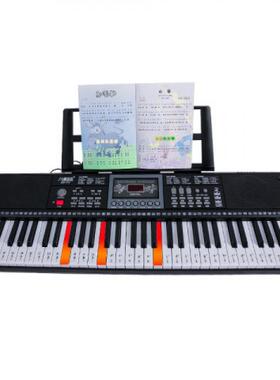 Y8Z61键电子琴初学琴带电源音乐琴 琴架可另配黑色白色福建驰翁