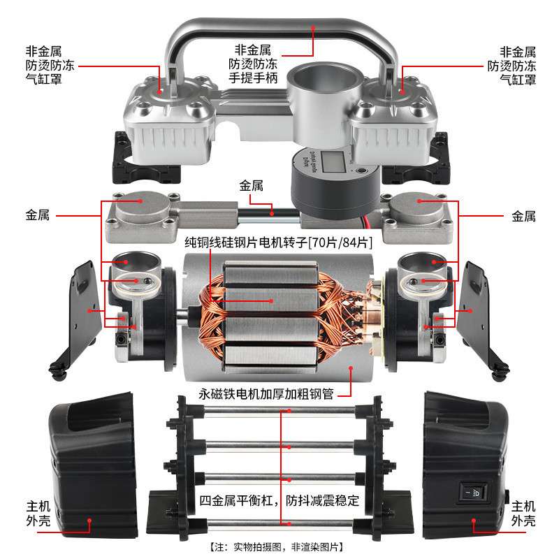 G5J凌匠车载充气泵打气泵高压双缸大功率货车农用