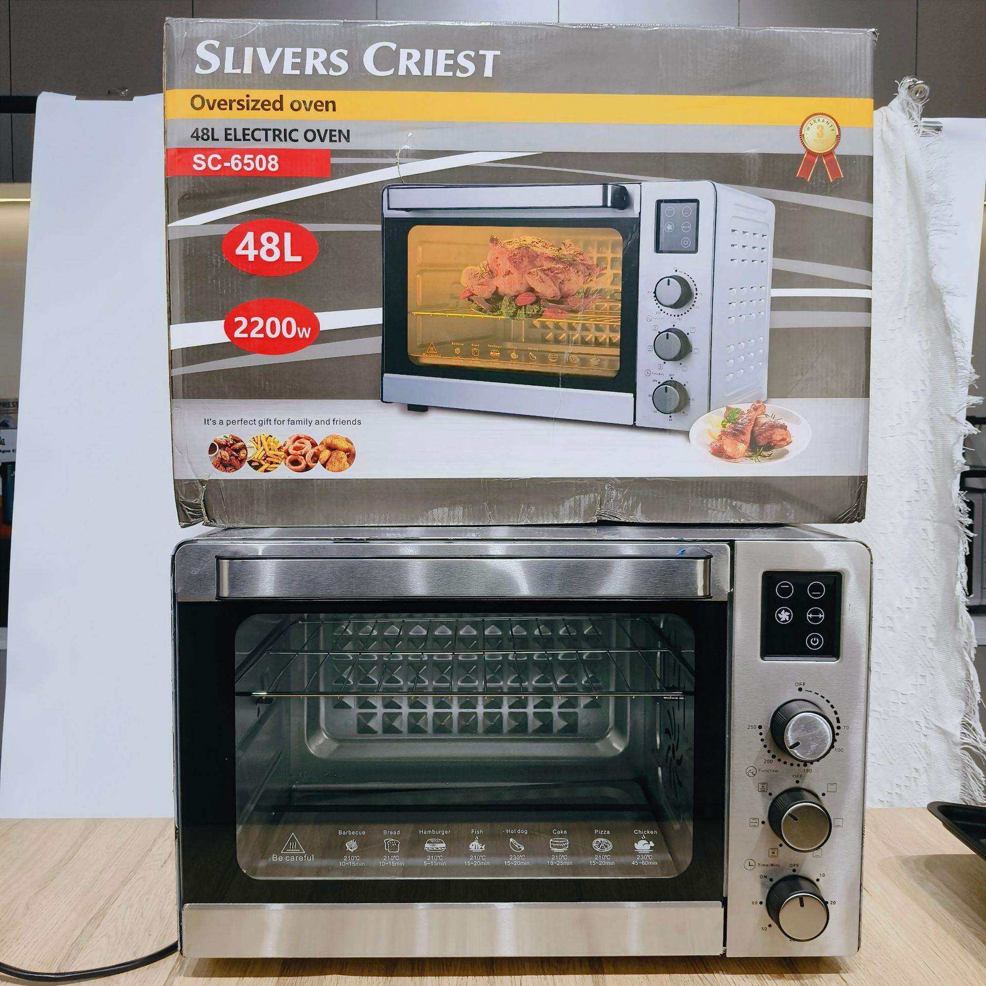 跨境智能48L烤箱家用大型烘焙烤箱烤炉多功能大容量发酵电烤箱,橡塑材料及制品,亚克力管/有机玻璃管,淘宝优惠券,粉丝福利购,淘宝优惠卷