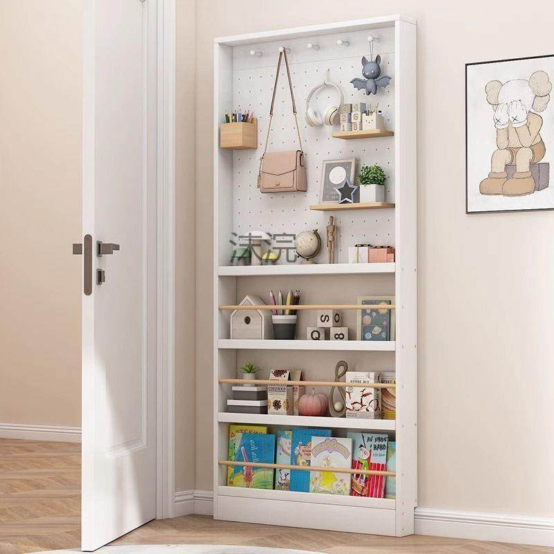 落地极窄实木超薄书架薄柜门后儿童绘本架靠墙收纳柜洞洞板置物架,机械设备,其他机械设备,淘宝优惠券,粉丝福利购,淘宝优惠卷