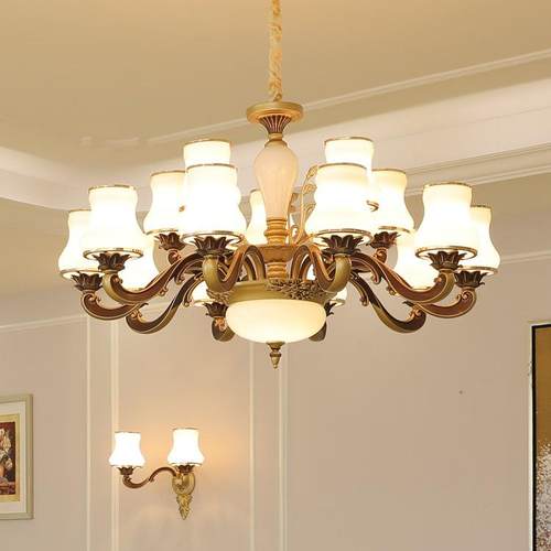 欧式吊灯客厅灯奢华大气餐厅灯简欧简约现代别墅复古2024新款吊灯