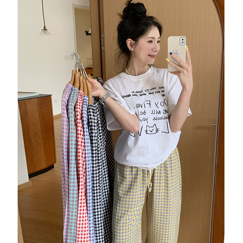 夏季薄款女士棉绸灯笼裤
