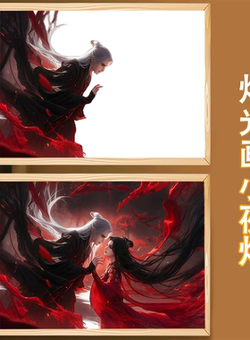 李慕婉创意小夜灯摆件画
