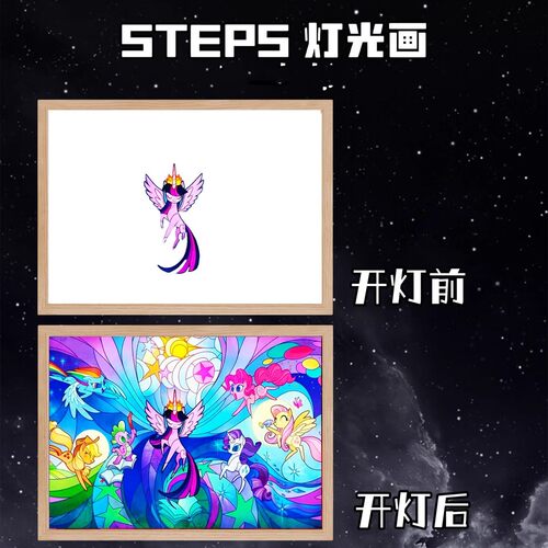 摆台动漫相框桌面线条画创意