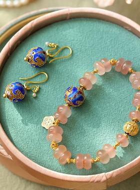 【国粹 非遗】北京老厂出品 古法工艺掐丝珐琅 S925银吊坠耳坠