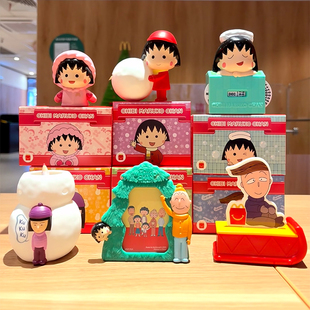 正版2026麦当劳樱桃小丸子圣诞玩具手办儿童套餐节日盲盒全套礼物