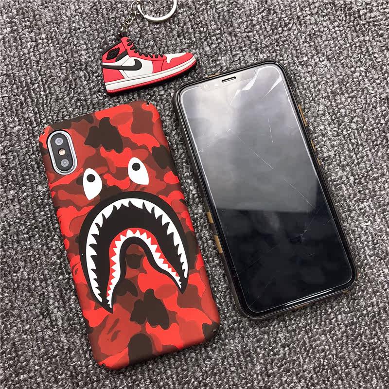 Bape鲨鱼苹果x手机壳iPhone7/8plus保护套xs max磨砂硬壳xr潮牌6s|ruв категории Цифровые аксессуары, аксессуары для мобильных телефонов, телефон защитный кожух/оболочка - от Buy2taobao.com для оказания профессиональной услуги покупки агента Taobao