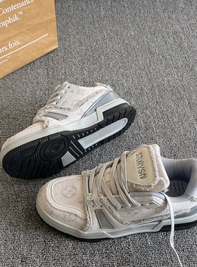 港风复古情侣板鞋男ins潮2026春季新款学生百搭运动休闲德训鞋子