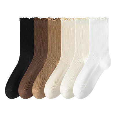 轩系黑色袜子女潮网红款配小皮鞋