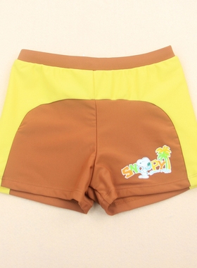 断码清仓 夏新款史努比专柜正品 儿童男孩游泳平角三分泳裤55151