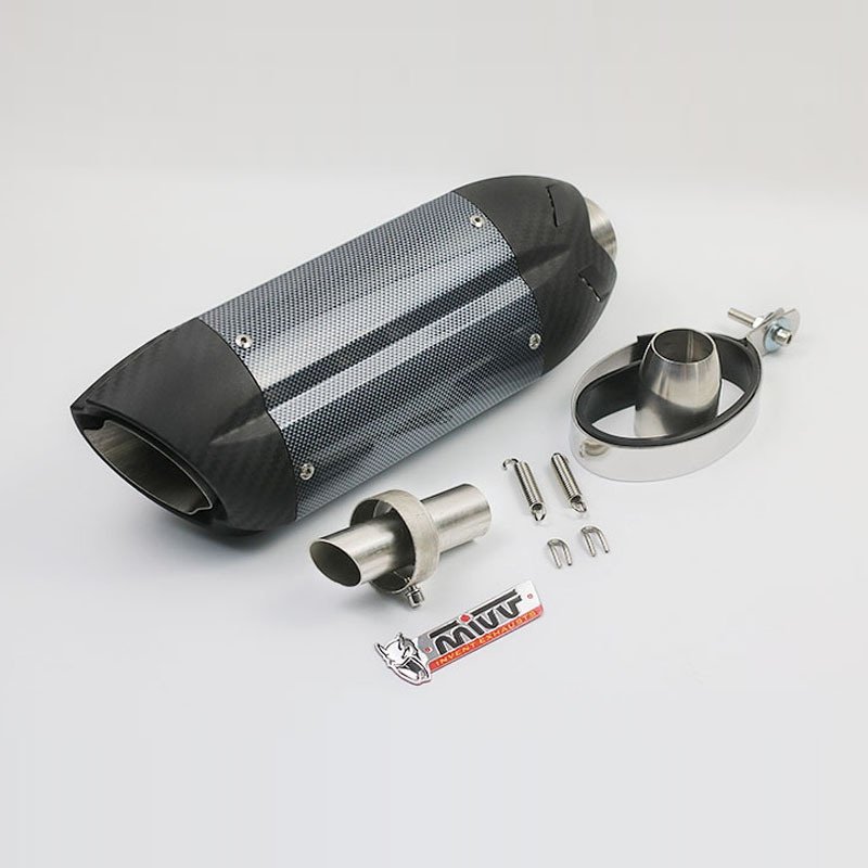 厂家摩托车改装排气管大排量跑车mivv魔鬼排气管炸街通用51mm