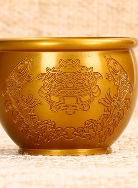 直供 做旧仿古黄铜铜缸狮头缸多样工艺品家居办公书房装饰品摆件