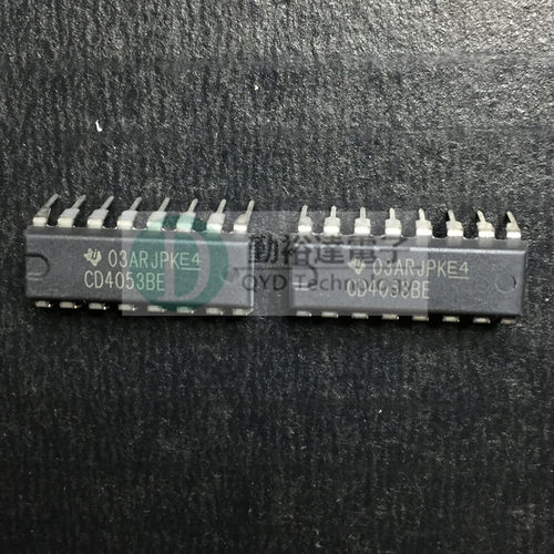 CD4053BE DIP-16 模拟开关 多路分解器 进口TI 原装正品