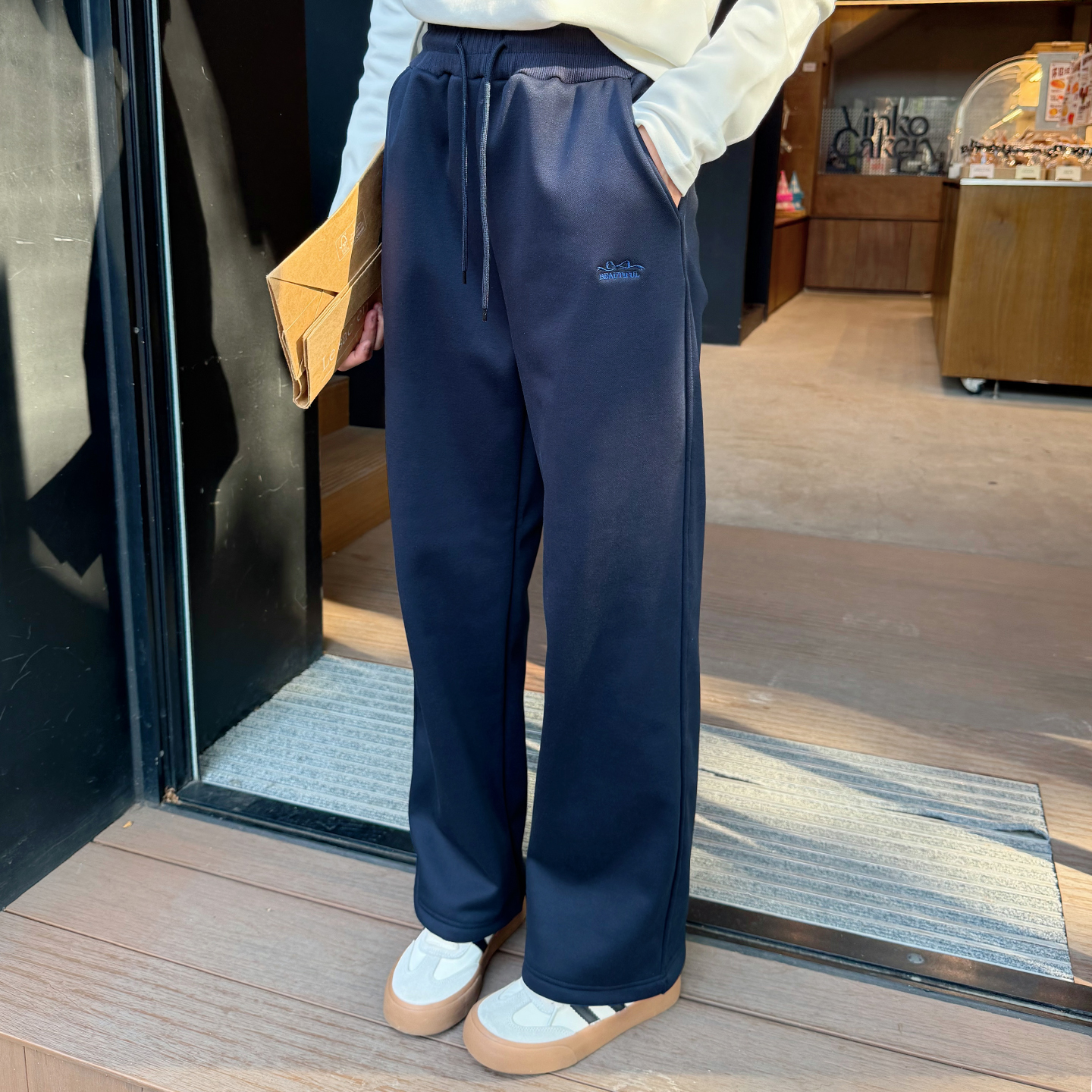 高品质女童加绒直筒裤冬厚款裤子