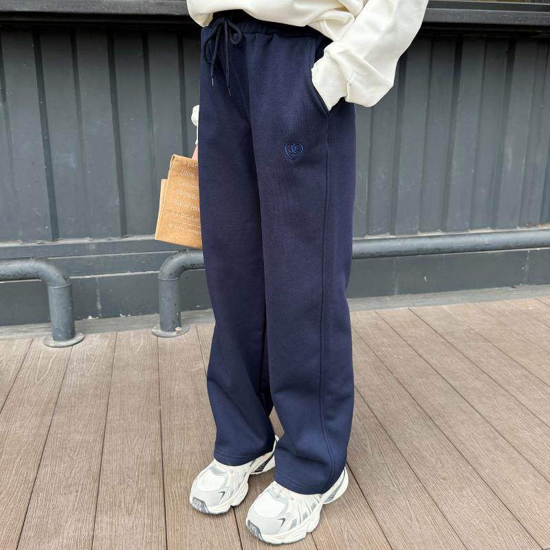 女童加绒阔腿裤加厚直筒裤儿童休闲百搭卫裤长裤子2025冬季厚款,童装/婴儿装/亲子装,裤子,淘宝优惠券,粉丝福利购,淘宝优惠卷