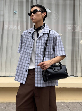 NIN设计款个性手提波士顿单肩斜挎小包男女pu手机日系复古ins街头