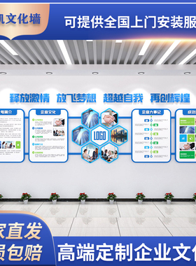 定制企业文化墙公司照片高级感党建会议室设计磁吸员工风采形象墙