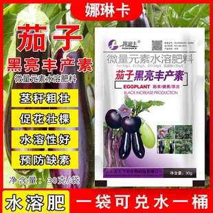 茄子专用水溶肥茄子黑亮丰产素黑长茄圆茄叶面肥预防缺素促花美果