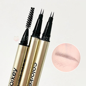 根根分明野生眉 colorkey珂拉琪二叉水眉笔小金筷双头极细持久女