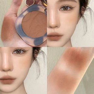 joocyee酵色琥珀腮红收缩色高光一体盘哑光橘朵B01女N01玫瑰烤奶