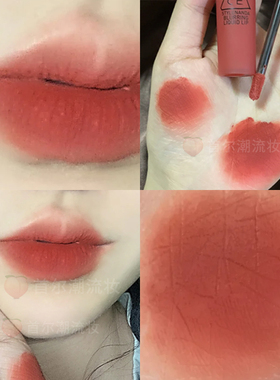 3ce唇釉粗管丝绒哑光stay away南瓜橘色口红正品慕斯唇泥显白学生