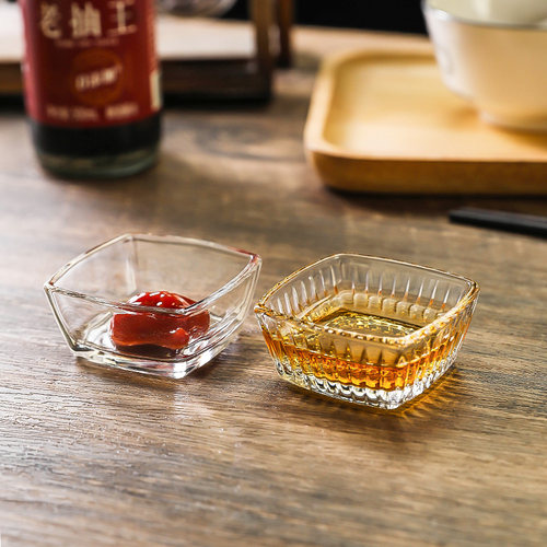 方形玻璃小碗蘸料碟烤肉干料碟