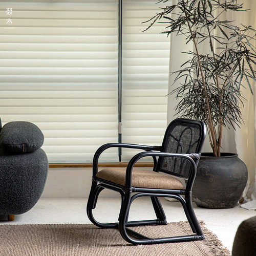 叕木印尼植物真藤休闲椅