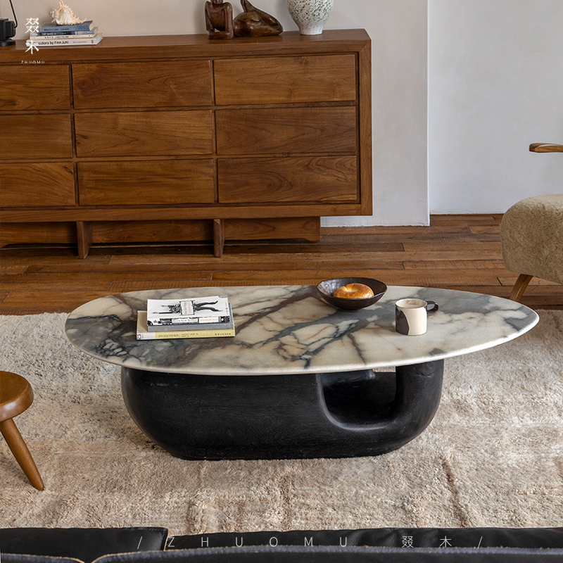叕木超晶石复古轻奢风茶几