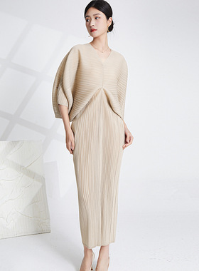 大码遮肉显瘦裙子夏季女连衣裙高级感欧美感女装宽松一步裙洋装