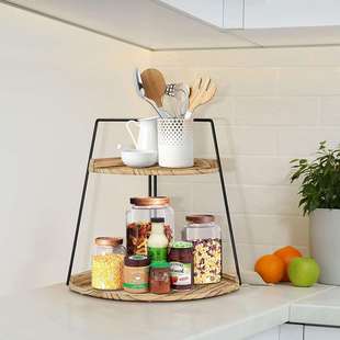 双层梳妆台收纳盒护肤品整理多层架子桌面杂物保养品收纳架