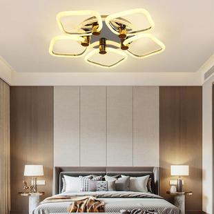 新款 现代北欧主卧灯创意铁艺卧室房间吸顶灯LED简约中山灯具