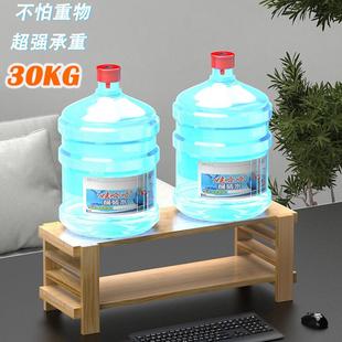 OJ8F实木护颈液晶电脑显示器增高架可调节升降桌面键盘收纳置物整