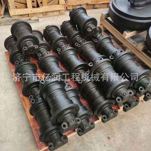 现代挖掘机R455 485链条 履带板 支重轮 引导轮 驱动齿 拖链轮